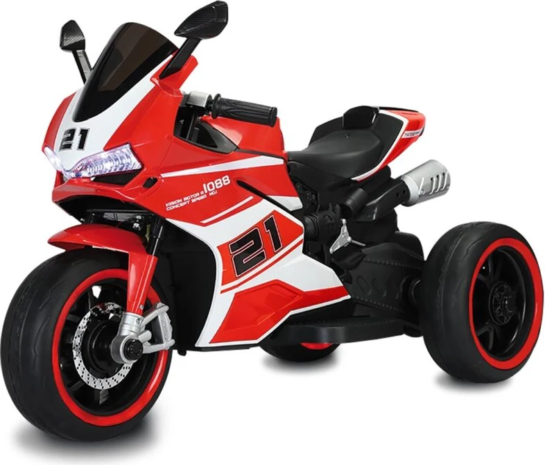 Moto el&eacute;trica infantil Bandeirante Speed GT 12V vermelha